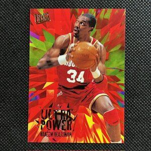 1995-96 Ultra #8 Hakeem Olajuwon Ultra Power Houston Rockets HOF